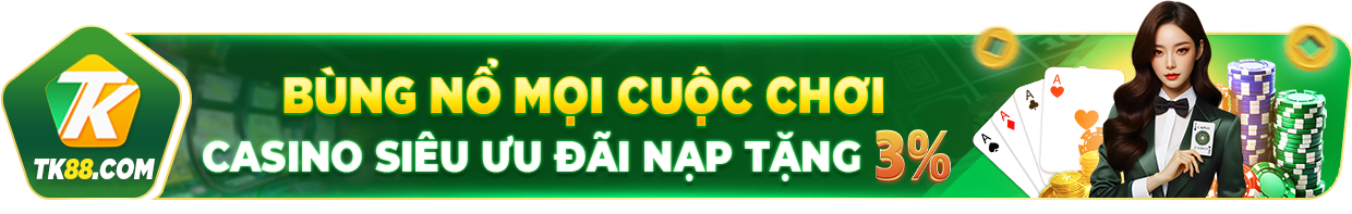 casino thưởng nạp 3%